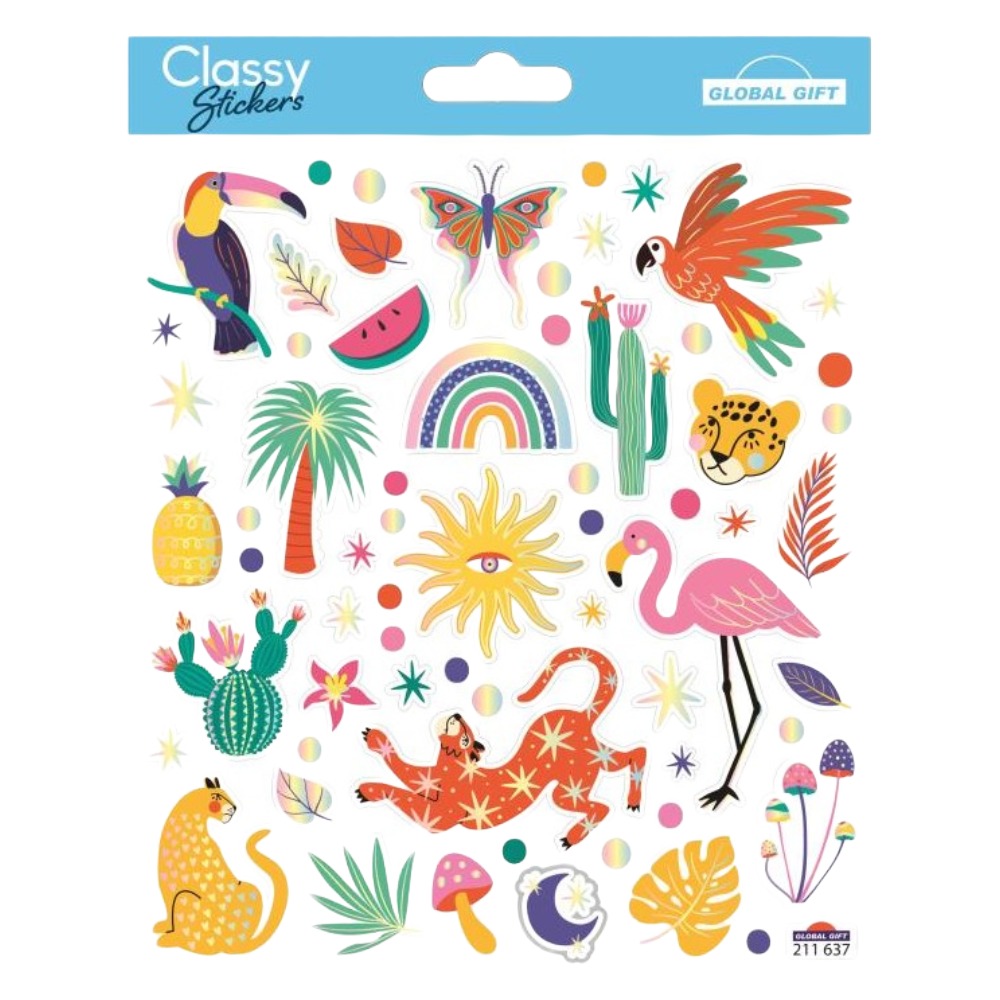 STICKERS GLOBAL GIFT 211637 CLASSY 15X17CM