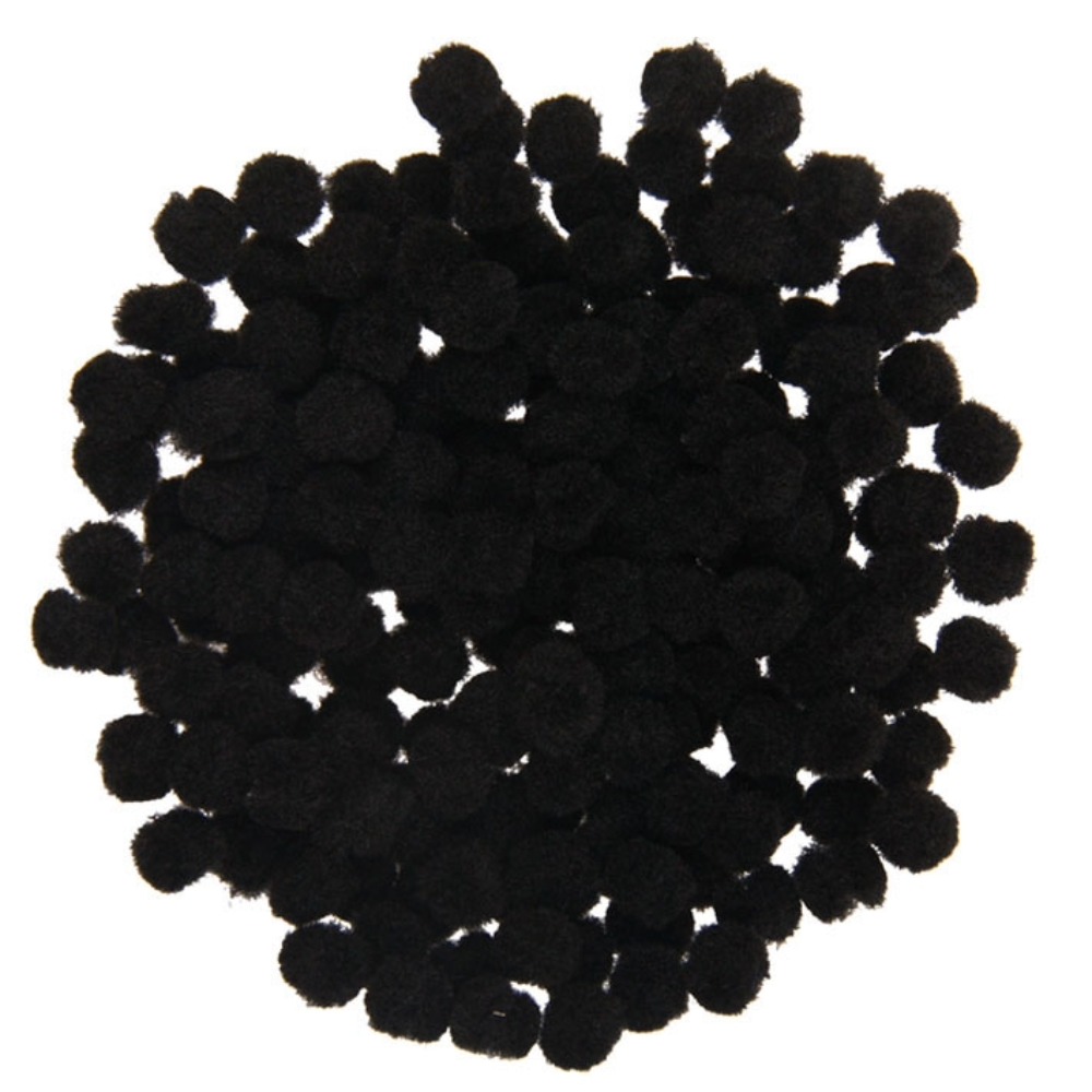 POMPONS 10MM (200 ΤΕΜ) DES-0106 ΧΡΩΜΑ ΜΑΥΡΟ