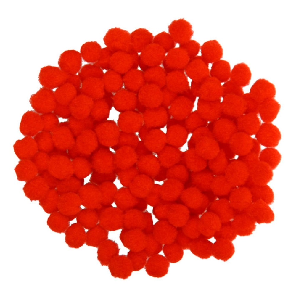 POMPONS 10MM (200 ΤΕΜ) DES-0108 ΧΡΩΜΑ ΚΟΚΚΙΝΟ