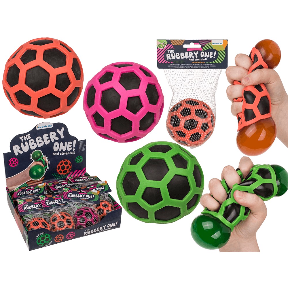 ANTISTRESS ΜΠΑΛΑ SQUEEZE OTBLUE RUBBER NET 59-2201 (12)