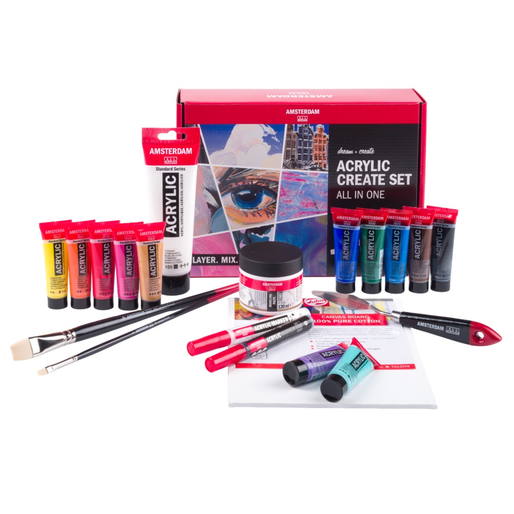 ΣΕΤ ΖΩΓΡΑΦΙΚΗΣ TALENS ART CREATION CREATE SET ΑΚΡΥΛΙΚΟ ALL IN ONE 17829016