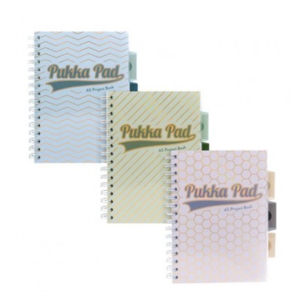 ΤΕΤΡΑΔΙΟ ΣΠΙΡΑΛ A5 PUKKA 9874-AST-HZE 3Θ.ΠΑΣΤΕΛ 200ΣΕΛ. 80GSM
